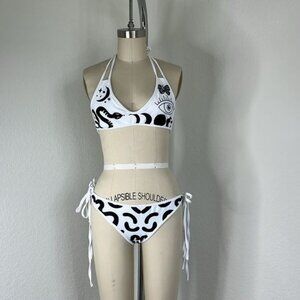 Free People Sample Evil Eye Snake Tie String Bikini